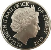5 Pounds - Elizabeth II Remembrance Day 2019; Gold poppies obverse image