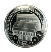 5 Pounds - Elizabeth II Decimalisation, United Kingdom, 2021 reverse image