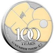 5 Pounds - Elizabeth II Remembrance Poppy; Silver Proof, United Kingdom, 2021 reverse image