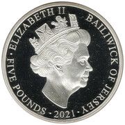 5 Pounds - Elizabeth II 95th Birthday; Silver proof obverse image