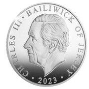 5 Pounds - Charles III Coronation; Silver Proof obverse image