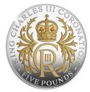 5 Pounds - Charles III Coronation; Silver Proof, United Kingdom, 2023 reverse image