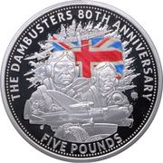 5 Pounds - Charles III Dambusters; Silver Proof, United Kingdom, 2023 reverse image