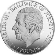5 Pounds - Charles III Remembrance; Silver Proof obverse image