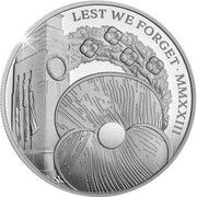 5 Pounds - Charles III Remembrance; Silver Proof, United Kingdom, 2023 reverse image
