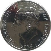 5 Pounds - Charles III D-Day; Coloured obverse image