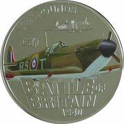 10 Pounds-Elizabeth II 70th Anniversary of The Battle of Britain, United Kingdom, 2010 reverse image