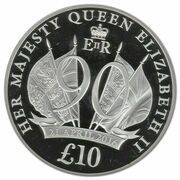 10 Pounds - Elizabeth II 90th Birthday, United Kingdom, 2016 reverse image