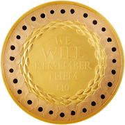 10 Pounds - Elizabeth II Remembrance Day 2019; Gold Proof, United Kingdom, 2019 reverse image