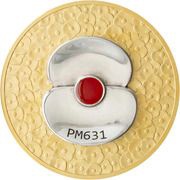 10 Pounds - Elizabeth II Poppy Masterpiece; Silver Proof Gold Plated, United Kingdom, 2020 reverse image