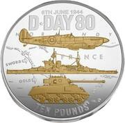 10 Pounds - Charles III D-Day, United Kingdom, 2024 reverse image