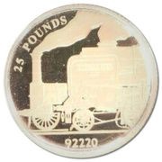 25 Pounds - Elizabeth II Evening Star, United Kingdom, 2004 reverse image