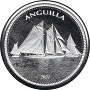 2 Dollars - Elizabeth II Sailing Regatta, United Kingdom, 2021 reverse image