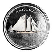 2 Dollars - Elizabeth II Sailing Regatta; Coloured, United Kingdom, 2021 reverse image