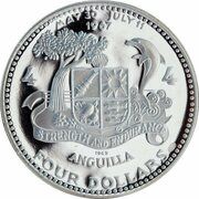 4 Dollars - Elizabeth II Sailing ship, Atlantic Star reverse image