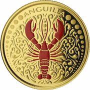 10 Dollars - Elizabeth II Lobster; Coloured, United Kingdom, 2018 reverse image