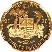 20 Dollars - Elizabeth II Mermaids, United Kingdom, 1969-1970 reverse image