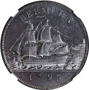 1 Penny - George III, United Kingdom, 1793 reverse image