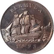1 Penny - George III, United Kingdom, 1793 reverse image