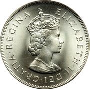 1 Crown - Elizabeth II 350th Anniversary - Colony Founding obverse image