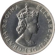 1 Crown - Elizabeth II 1st portrait obverse image