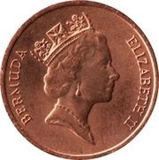 1 Cent - Elizabeth II 3rd portrait obverse image