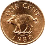 1 Cent - Elizabeth II 3rd portrait - Magnetic reverse image