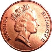 1 Cent - Elizabeth II 3rd portrait obverse image
