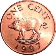 1 Cent - Elizabeth II 3rd portrait reverse image
