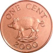 1 Cent - Elizabeth II 4th portrait; non-magnetic reverse image