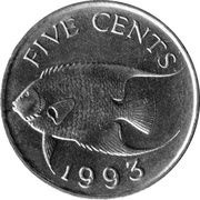 5 Cents - Elizabeth II 3rd portrait reverse image