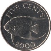 5 Cents - Elizabeth II 4th portrait reverse image