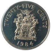25 Cents - Elizabeth II Warwick Parish reverse image