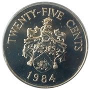 25 Cents - Elizabeth II Smith's Parish reverse image
