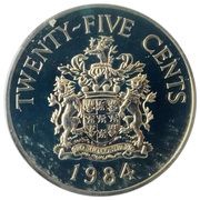 25 Cents - Elizabeth II Paget Parish reverse image