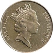 25 Cents - Elizabeth II 3rd portrait obverse image