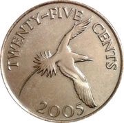 25 Cents - Elizabeth II 4th portrait reverse image