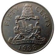 50 Cents - Elizabeth II 3rd portrait, United Kingdom, 1986-1988 reverse image