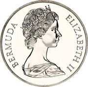 1 Dollar - Elizabeth II Silver Wedding; Silver Proof issue obverse image