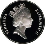 1 Dollar - Elizabeth II 3rd portrait; Piedfort obverse image