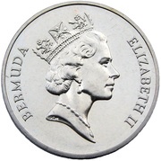 1 Dollar - Elizabeth II Monarch butterflies obverse image