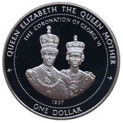 1 Dollar - Elizabeth II The Coronation of George VI reverse image