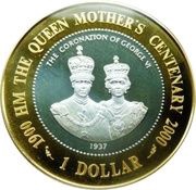 1 Dollar - Elizabeth II Coronation of King George VI reverse image