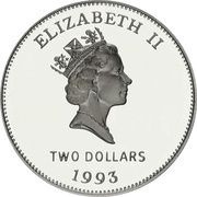 2 Dollars - Elizabeth II Bermuda Coinage obverse image