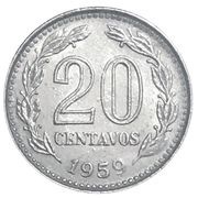 20 Centavos, Argentina, 1957-1961 reverse image