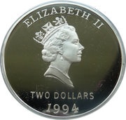2 Dollars - Elizabeth II Royal Visit obverse image