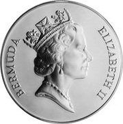 2 Dollars - Elizabeth II Bermuda Longsnout Seahorse obverse image