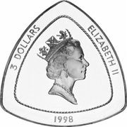 3 Dollars - Elizabeth II Sailing ship "Deliverance" obverse image
