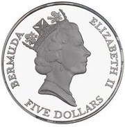 5 Dollars - Elizabeth II Bermudian Parliament obverse image
