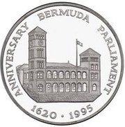 5 Dollars - Elizabeth II Bermudian Parliament, United Kingdom, 1995 reverse image
